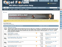 Tablet Screenshot of excelforum.com